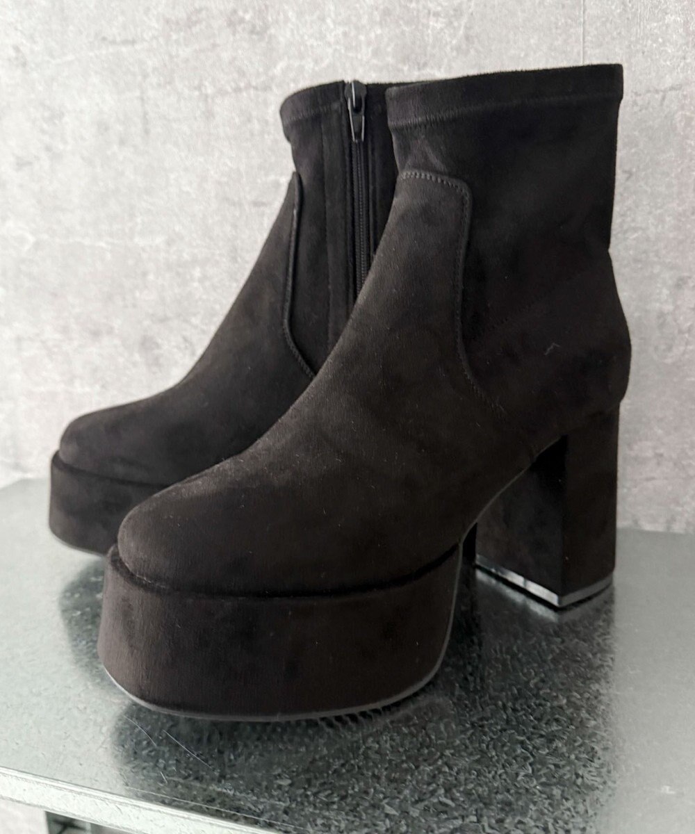 WEGO ストレッチヒールショートブーツ 