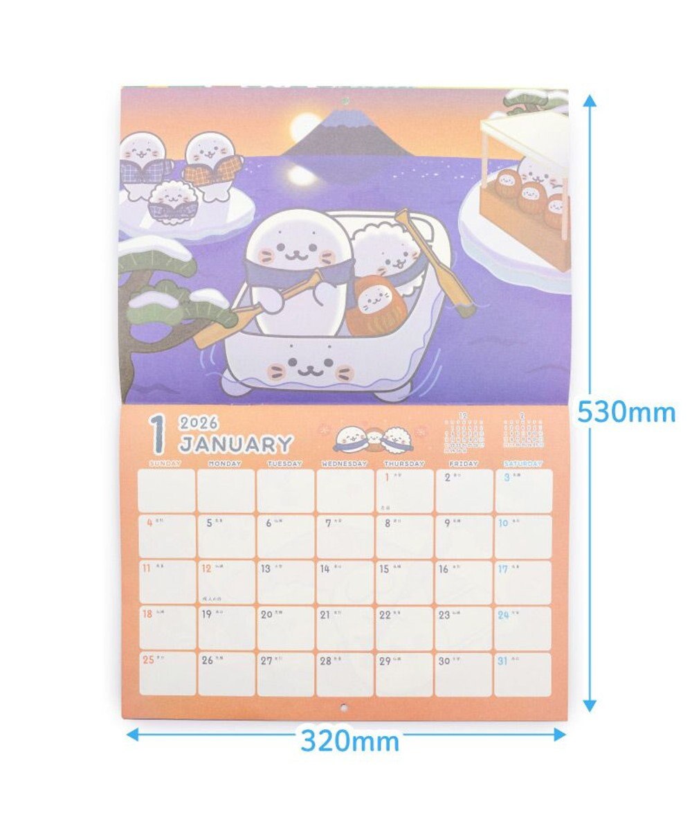 Mother garden しろたん 2026年 壁掛けカレンダー 