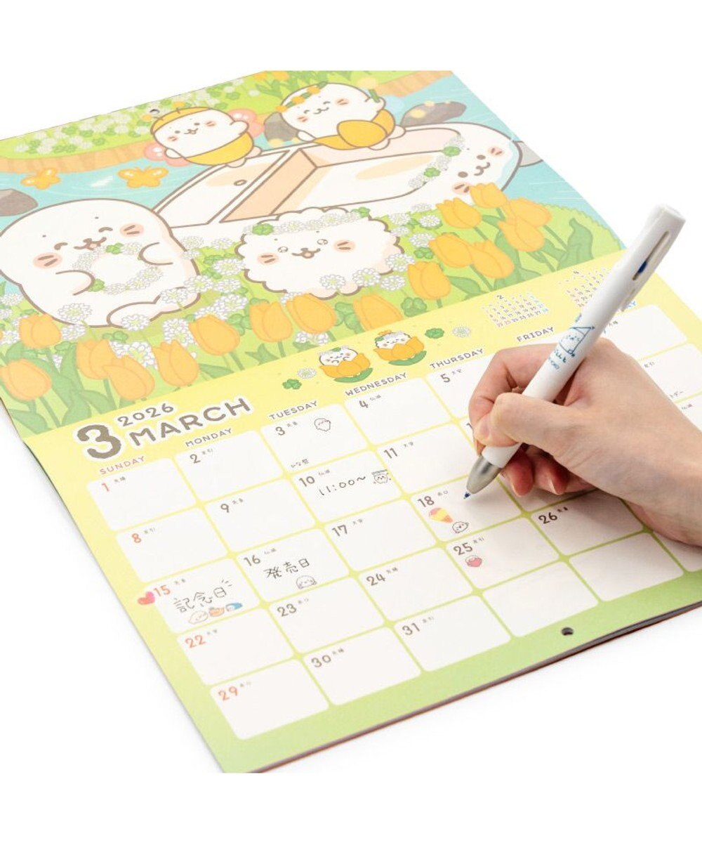 Mother garden しろたん 2026年 壁掛けカレンダー 