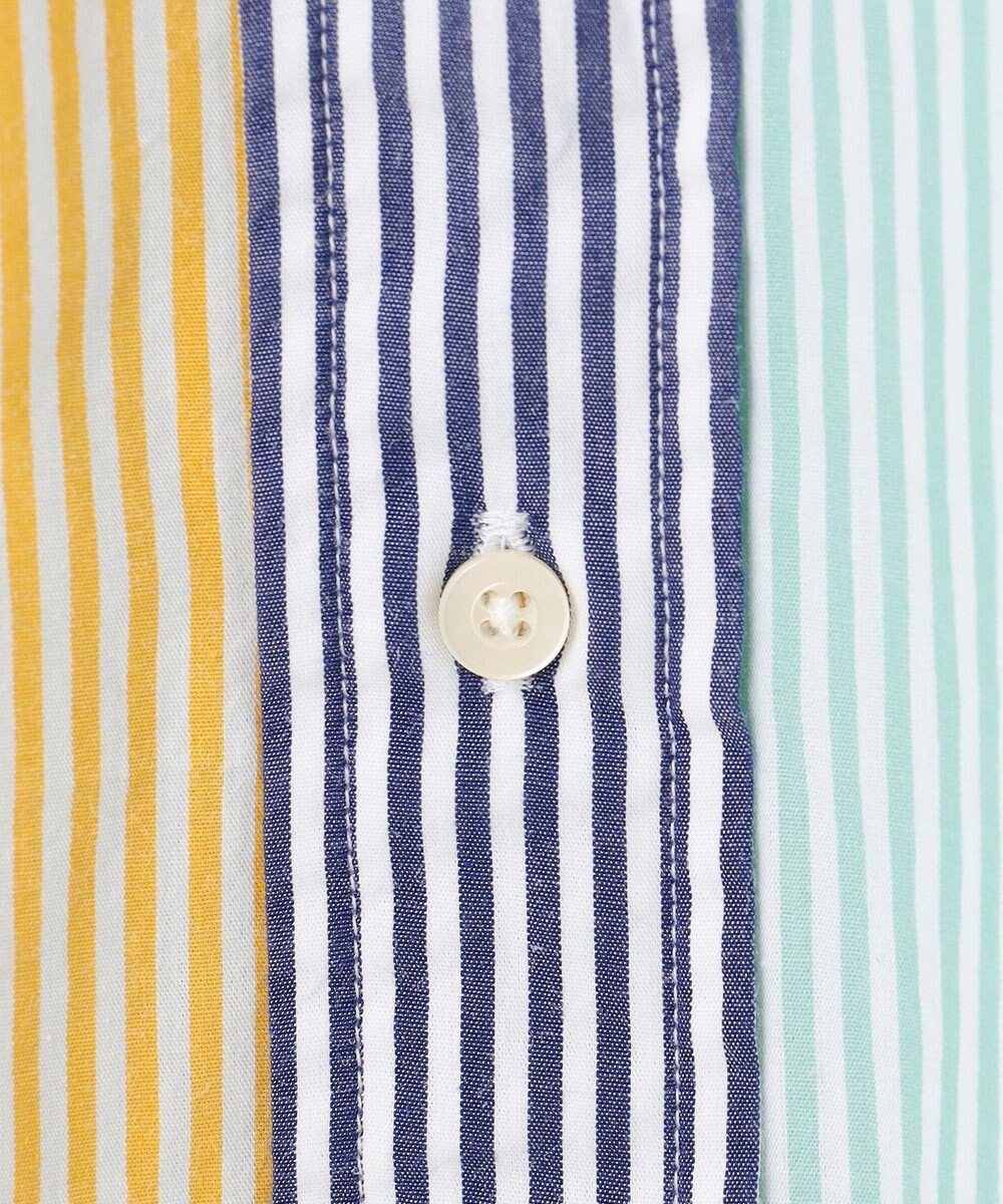 J.PRESS YORK STREET 【UNISEX】クレイジーパターン バンドカラーシャツ 