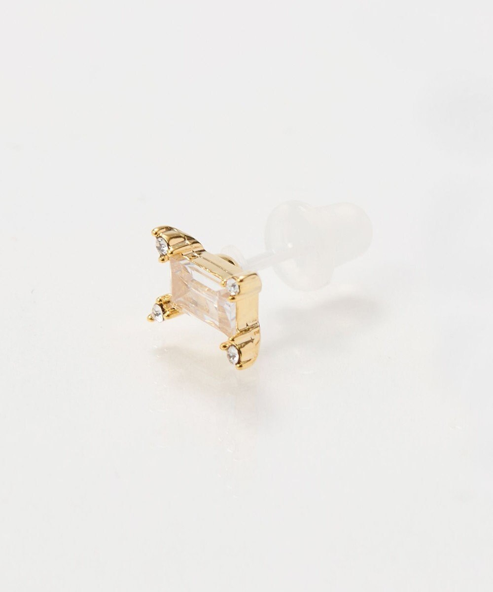 Phoebe 【金属アレルギー対応】クラシックバケットビジューセラミックピアス/ニッケルフリー（片耳） 