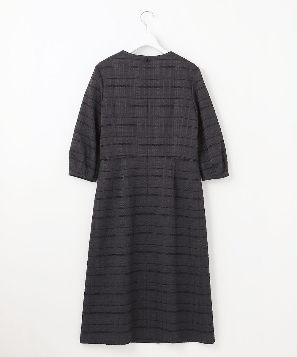 J.PRESS LADIES L SIMMOD ジャカード ボリュームスリーブ ワンピース 