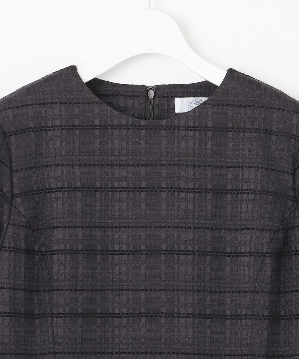 J.PRESS LADIES L SIMMOD ジャカード ボリュームスリーブ ワンピース 