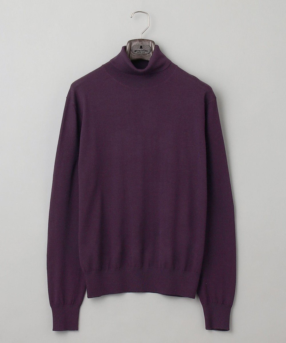 GOTAIRIKU 【家庭洗濯可能】イタリア糸 ハイゲージ タートルニット 