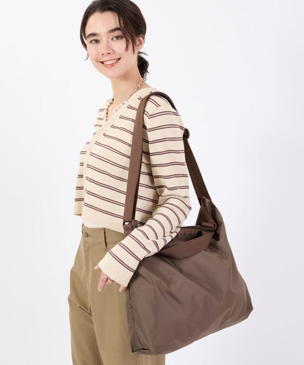 LeSportsac DELUXE ZIPTOP TOTE/ダークチョコレート 