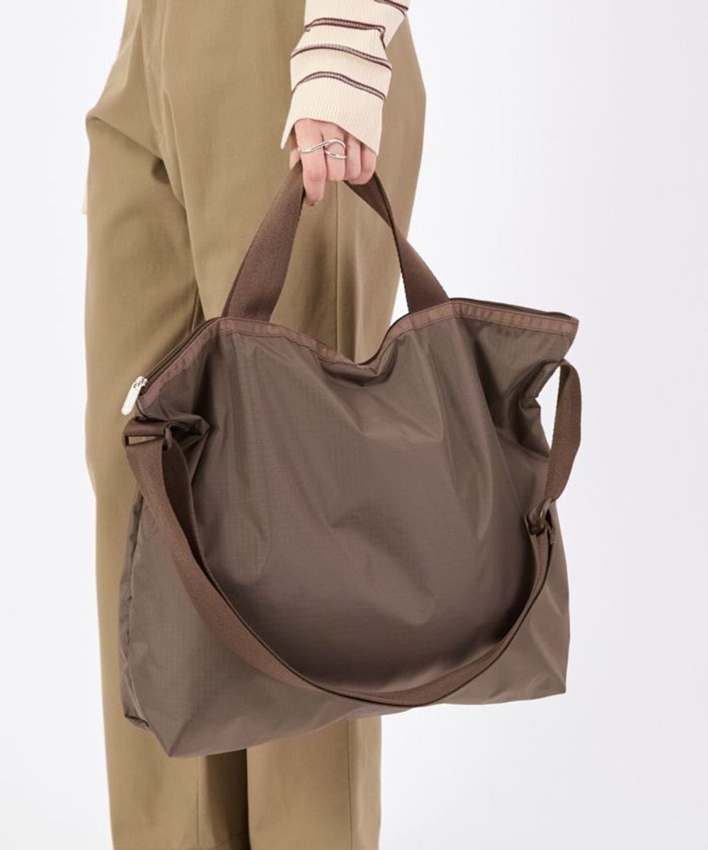 LeSportsac DELUXE ZIPTOP TOTE/ダークチョコレート 
