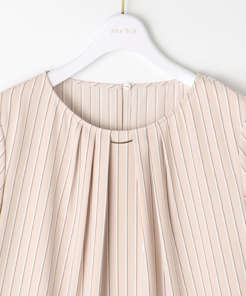 ANY SIS S 【洗える】ラッフルフレアジョーゼット ブラウス 