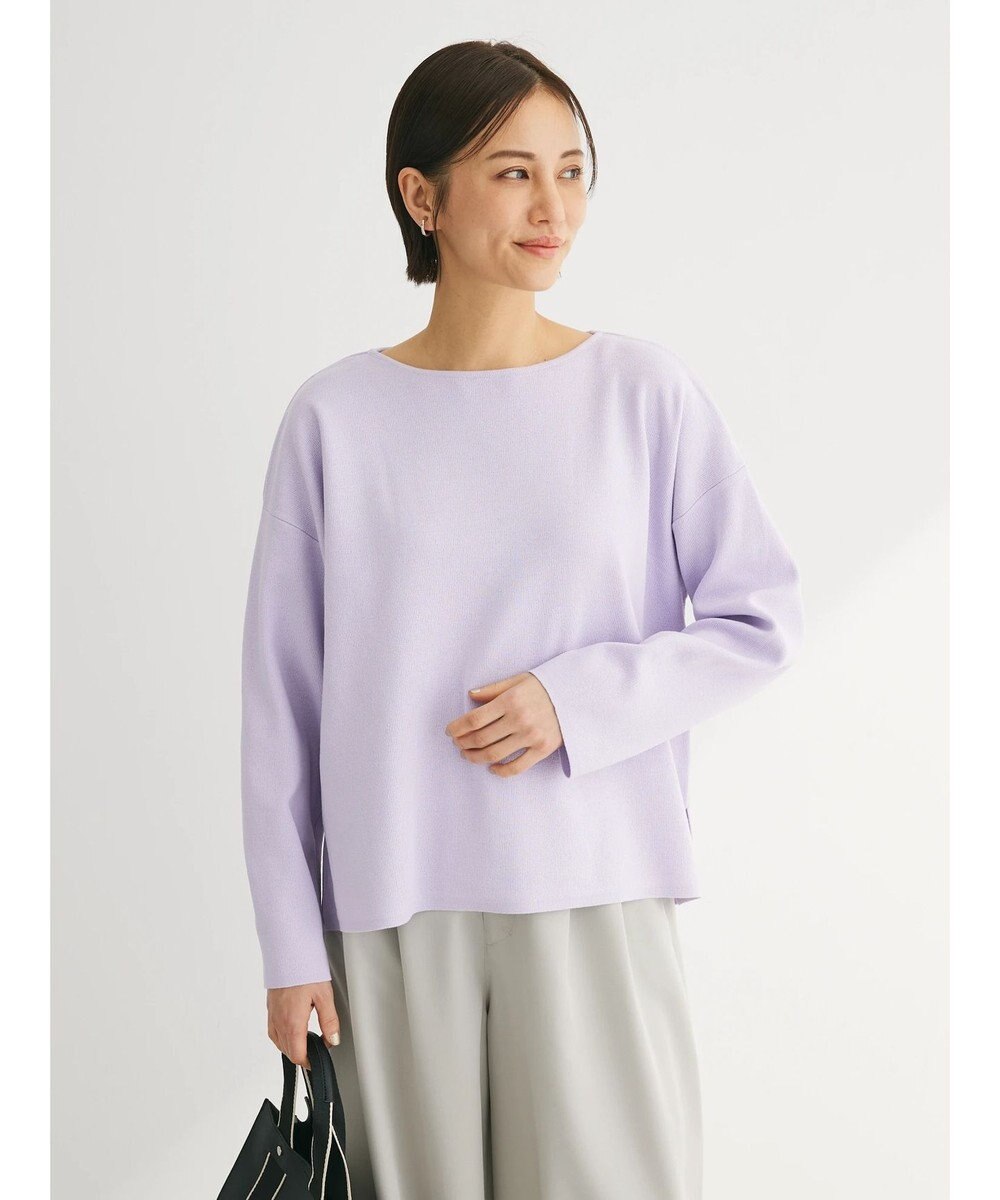 Green Parks 洗える　ボートネックニットプルオーバー 