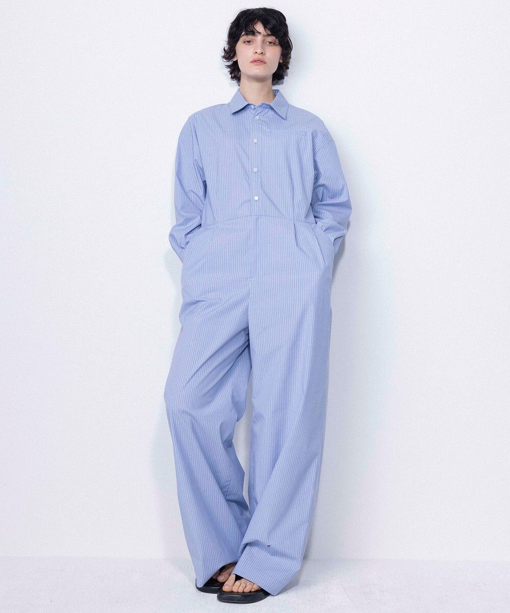 NAVE 【ReNAVE・セットアップ可/洗える/接触冷感/UVケア】コットンポリブロード オールインワン 