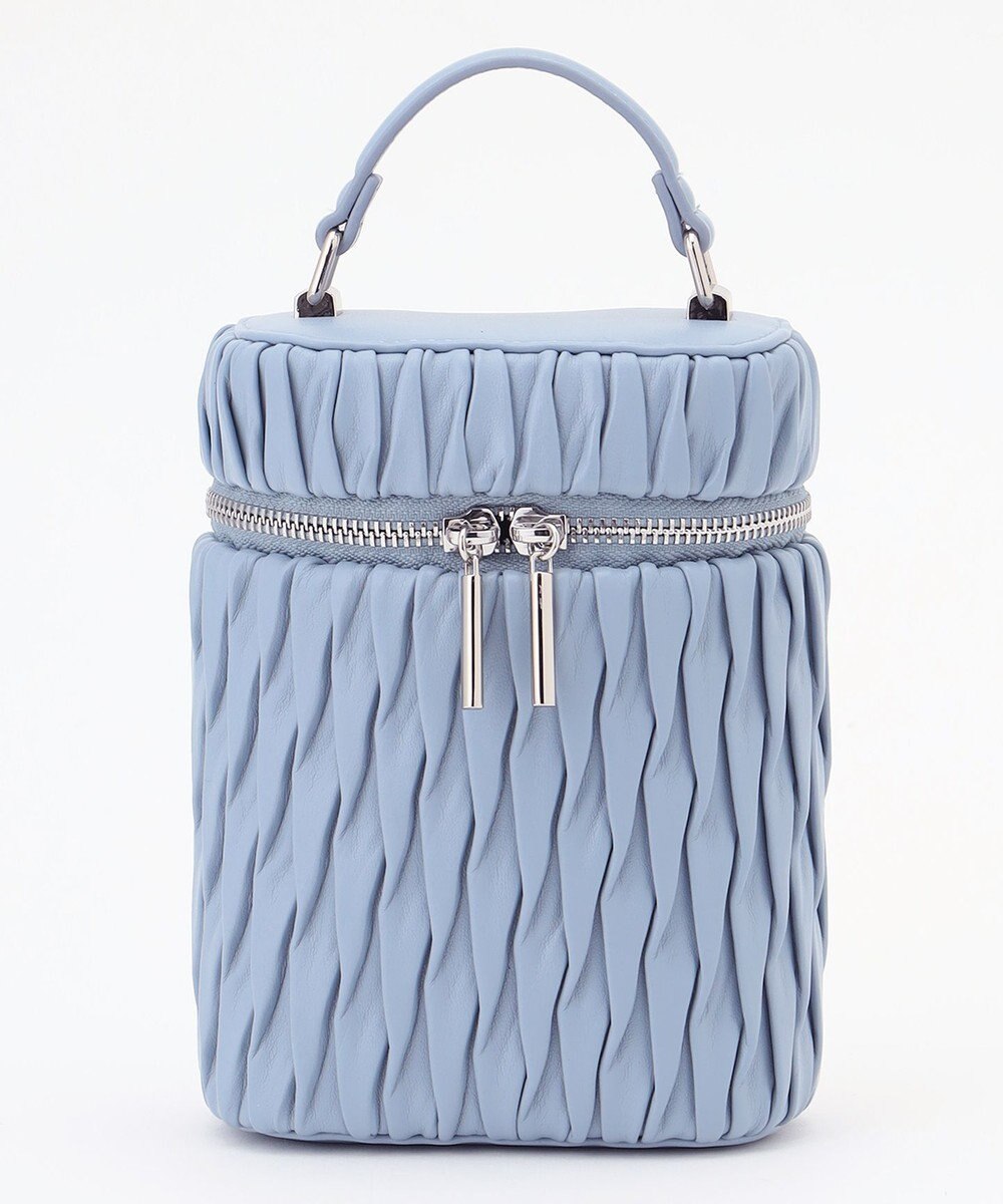 LA BAGAGERIE 【MONICA】ランダムプリーツバニティバッグ 