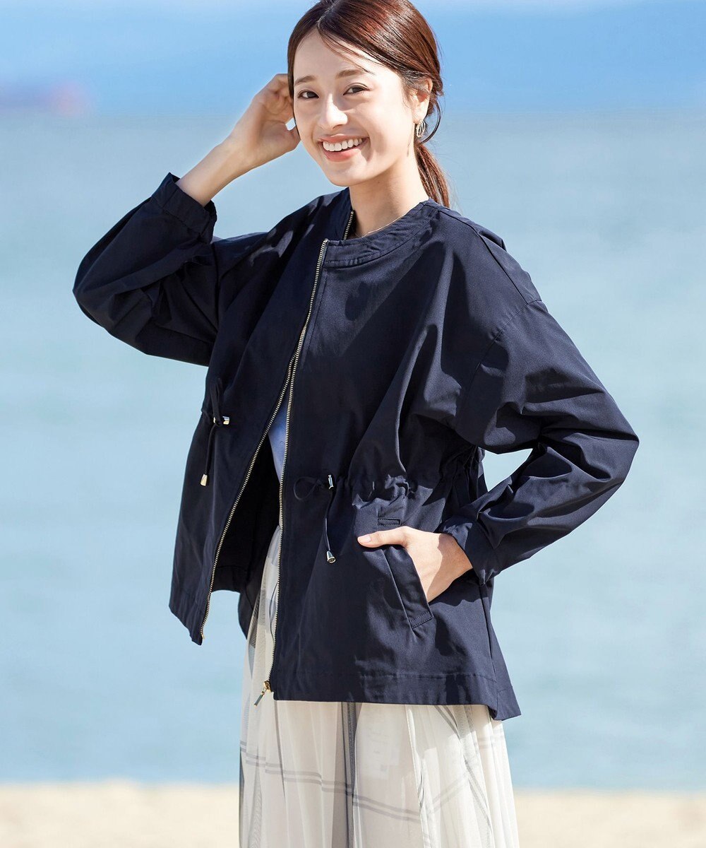 Tiaclasse 【新色追加・洗える】メモリーノーカラードロストブルゾン 