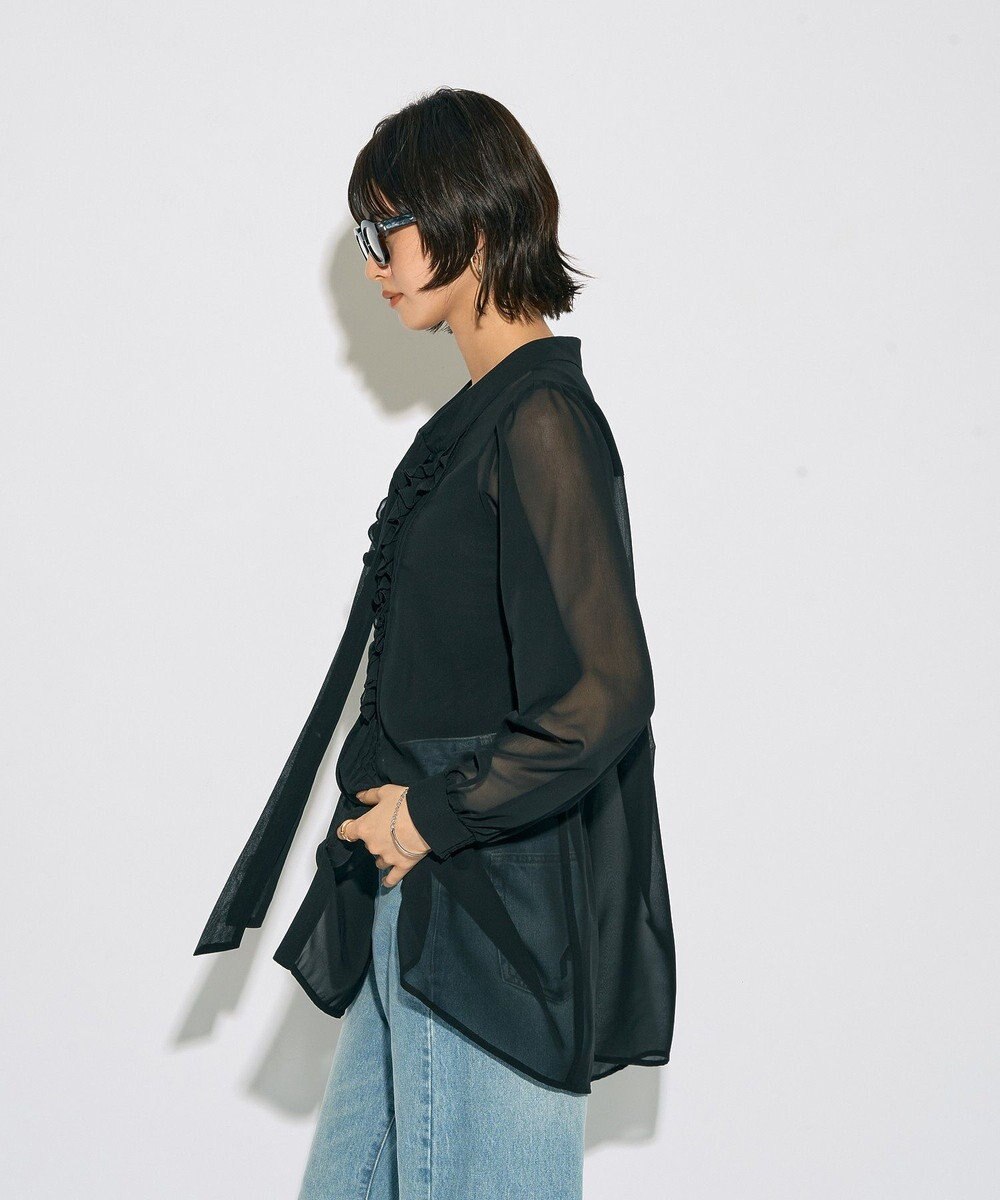 YECCA VECCA 【archive】フリルボウタイブラウス 