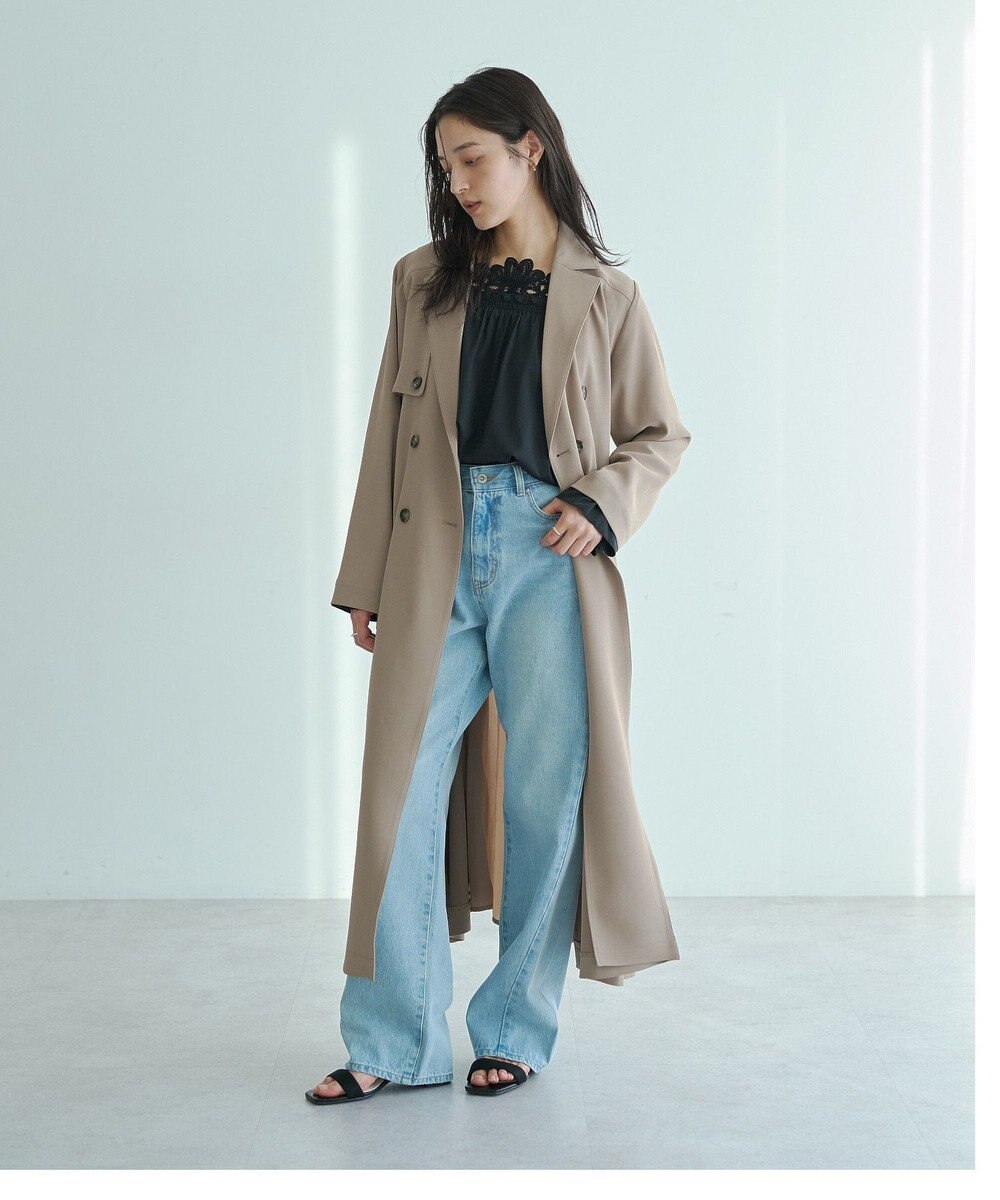 YECCA VECCA ORGABITS切替ストレートデニム 