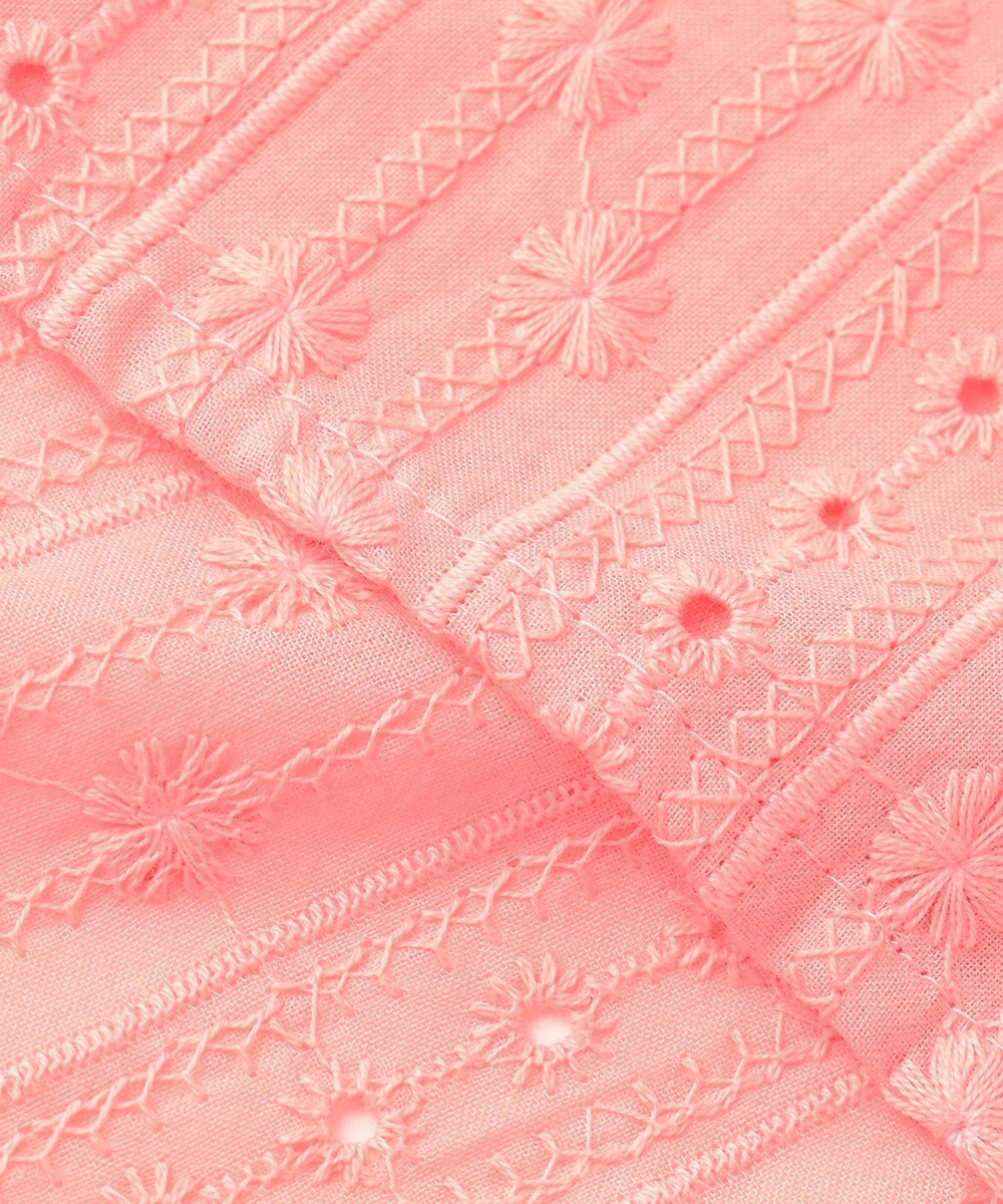 組曲 S エンブロイダリーレースハイネック ブラウス 