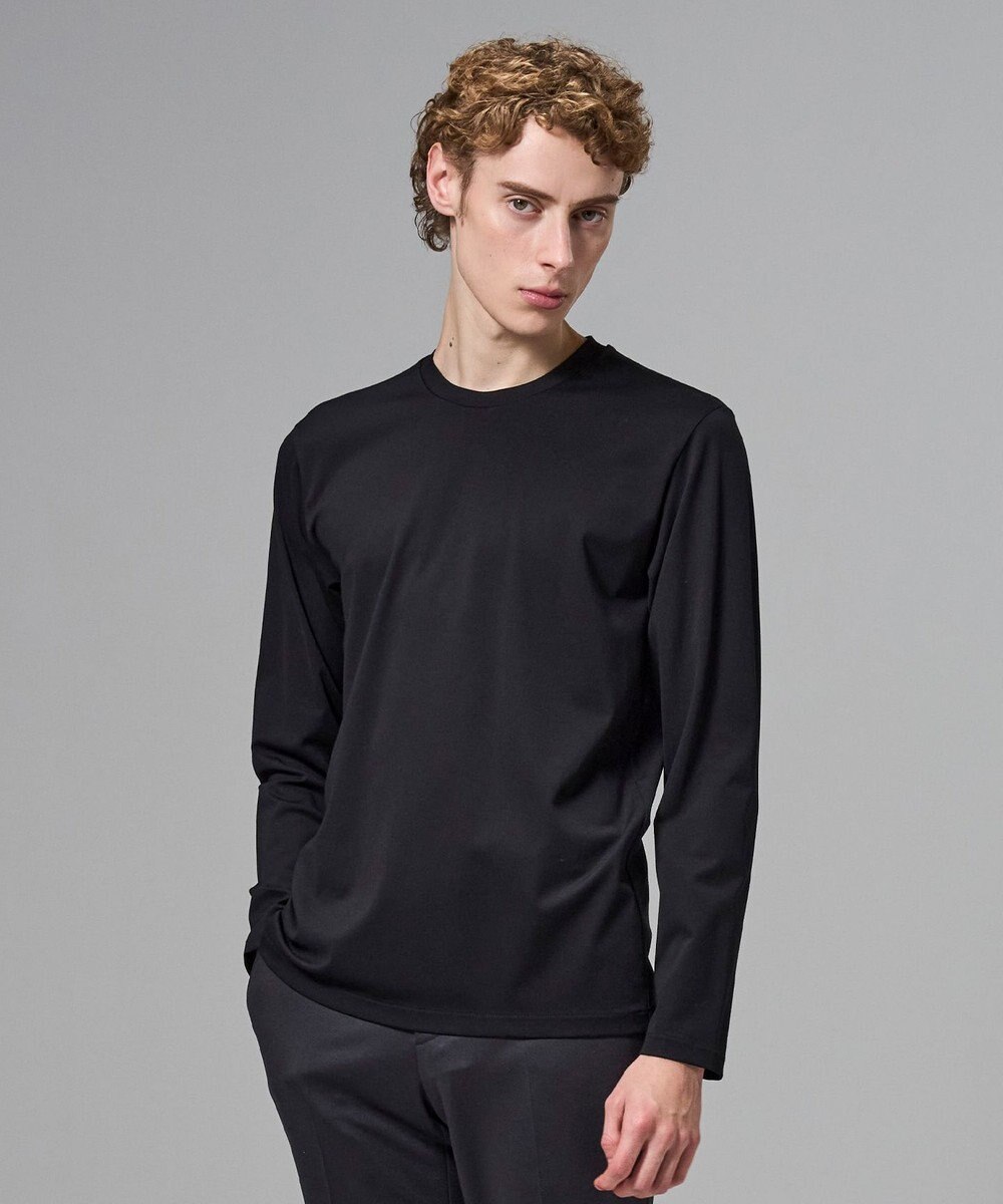 JOSEPH HOMME 新色追加【高機能素材】ハイゲージベアスムース　クルーネック長袖Ｔシャツ 