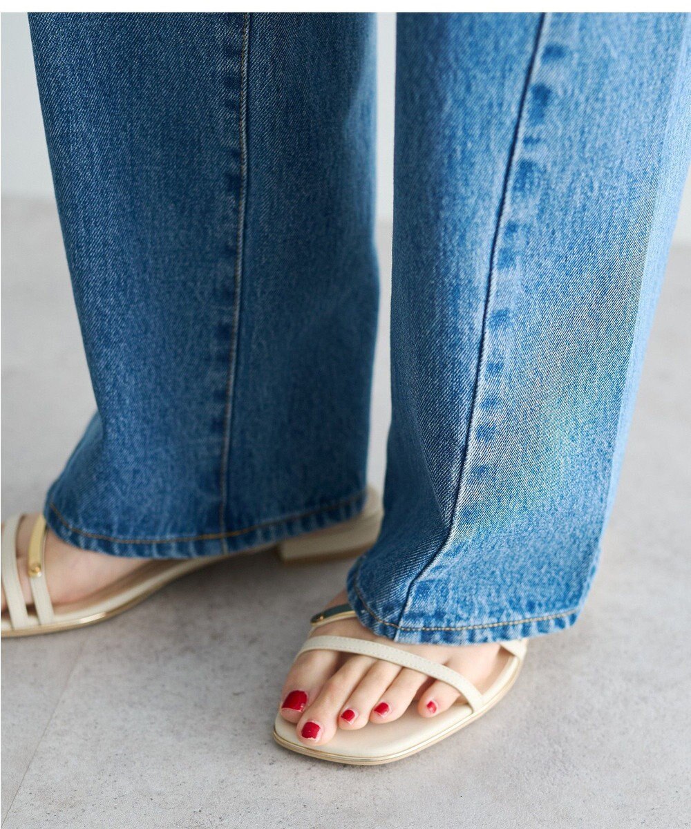 YECCA VECCA ORGABITS切替ストレートデニム 