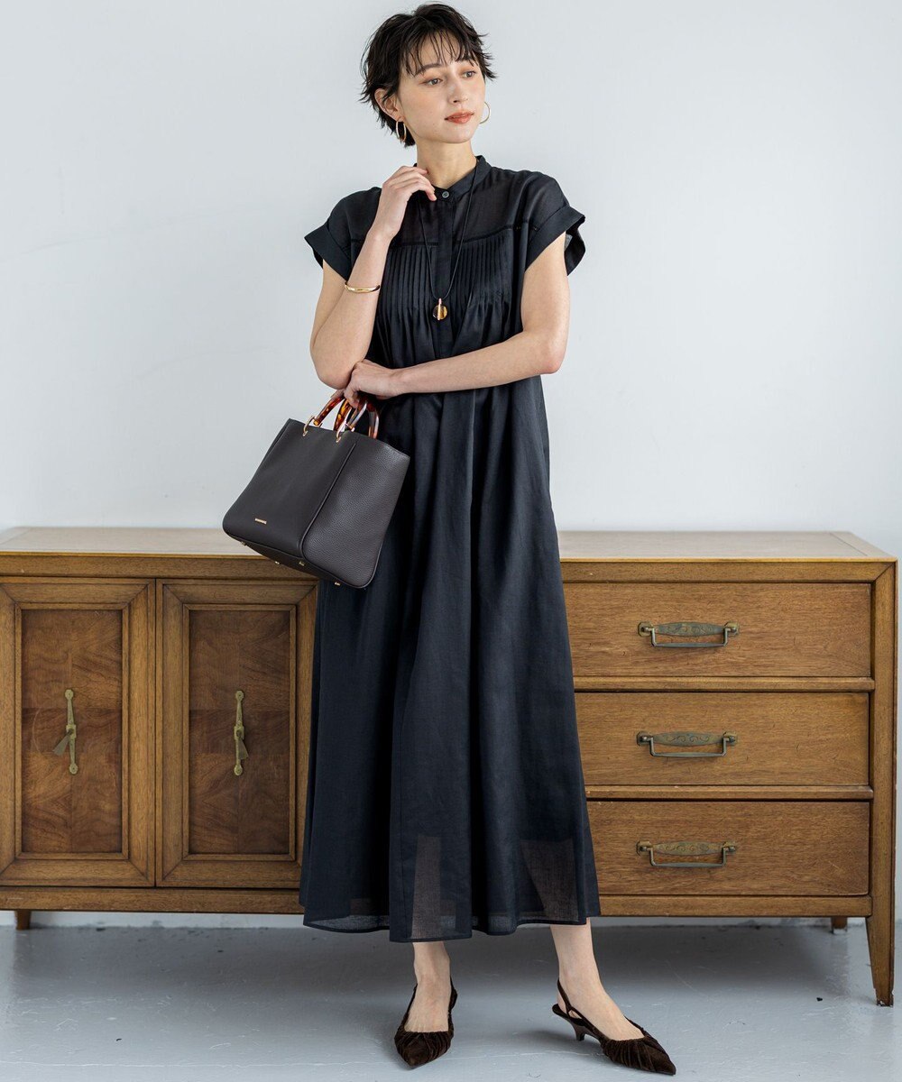 23区 【一部店舗限定/接触冷感/洗える】ラミータンブラー フレンチスリーブ ワンピース 