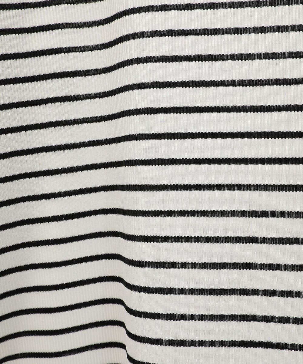 earth music&ecology シャーリングスリーブリブタートルプルオーバー 