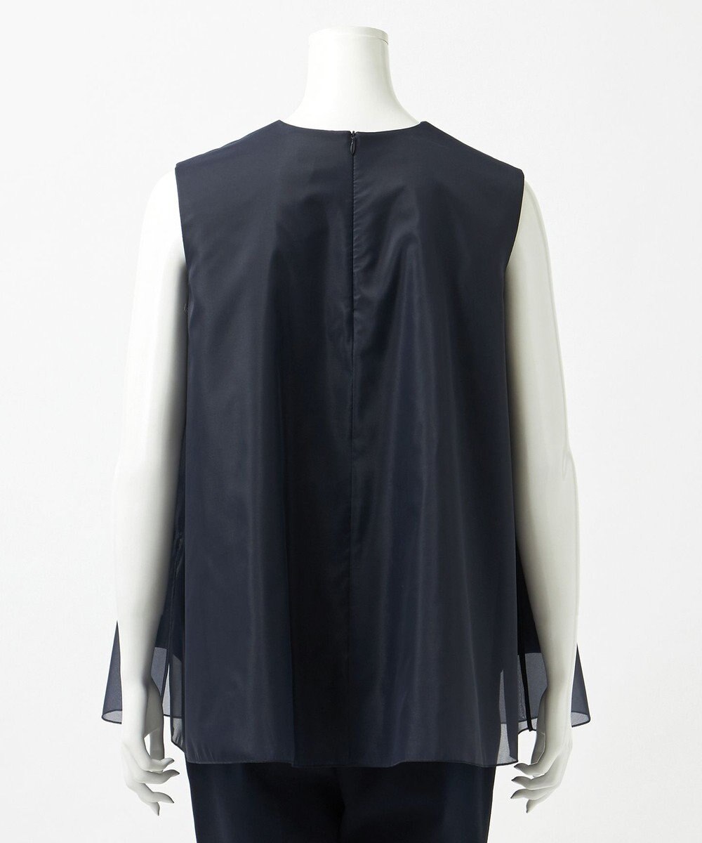 23区 【R(アール)】ライトダブルクロス オーガンジー コンビブラウス 