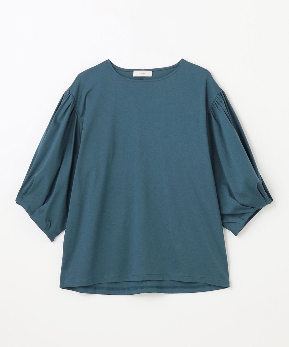 ANY シルケットスムースパフスリーブトップス 