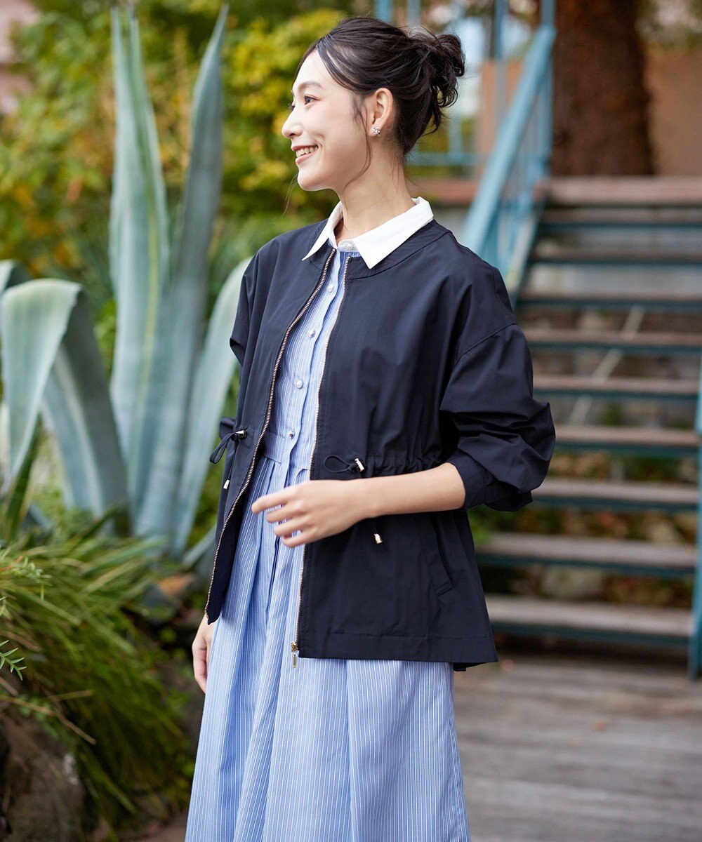 Tiaclasse 【新色追加・洗える】メモリーノーカラードロストブルゾン 