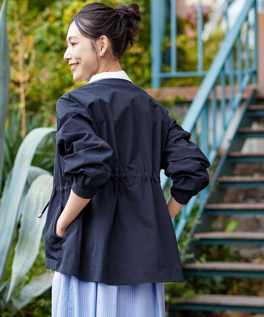 Tiaclasse 【新色追加・洗える】メモリーノーカラードロストブルゾン 