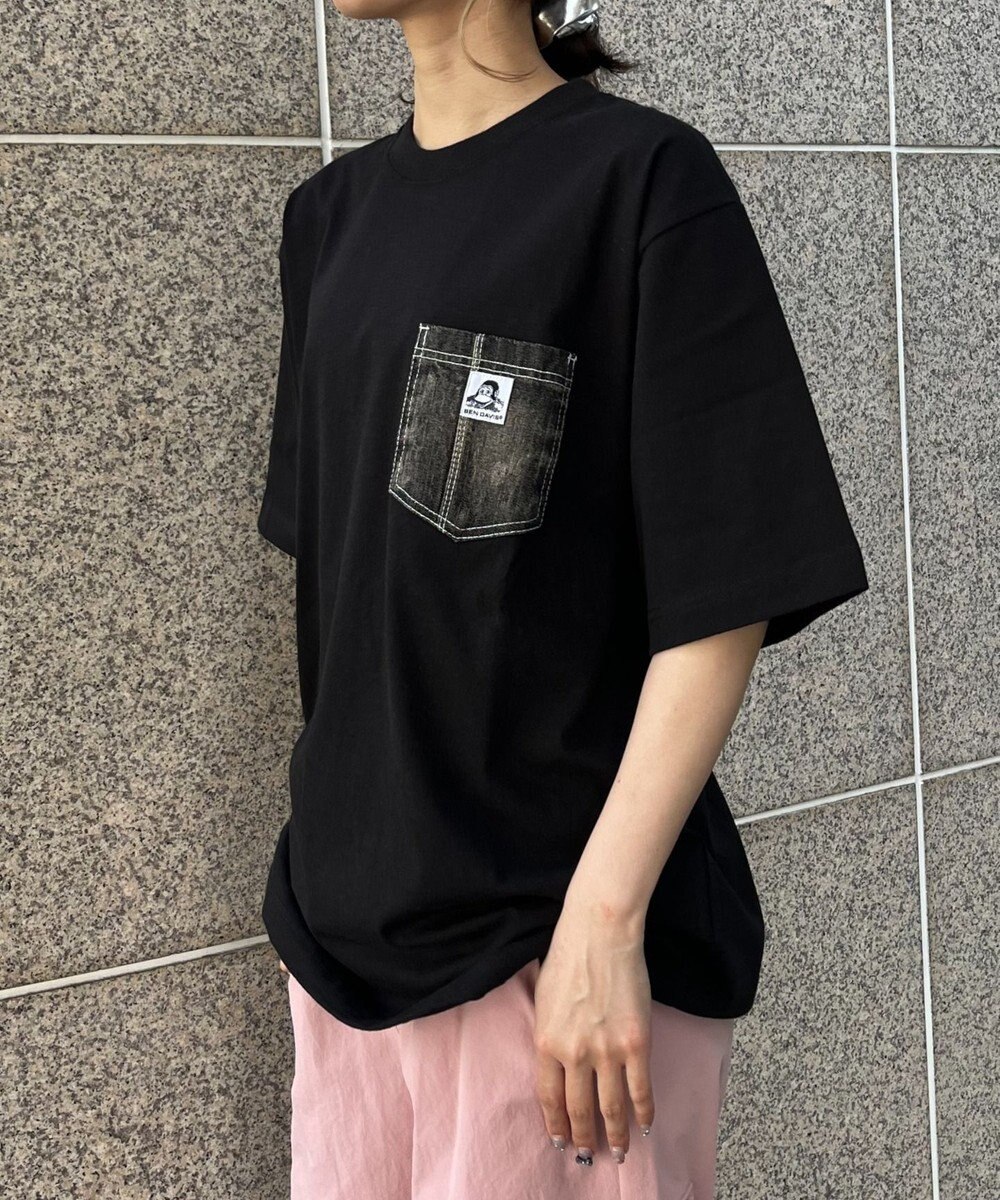 WEGO 【ユニセックス着用ITEM/MLサイズ展開】BENDAVISデニムポケットT（SS） 