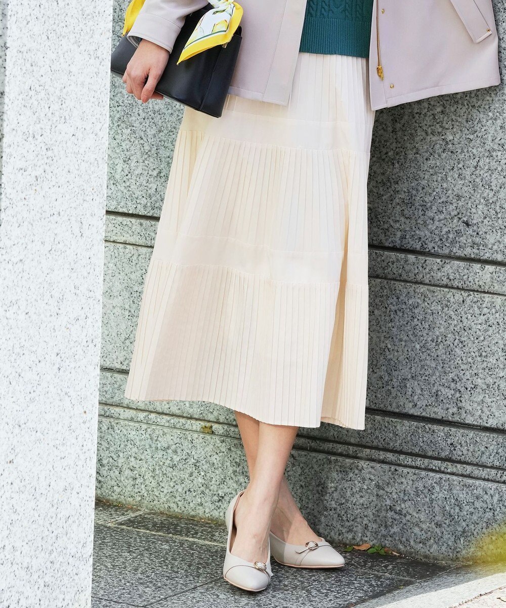 ANY SIS プリーツ切替 スカート 