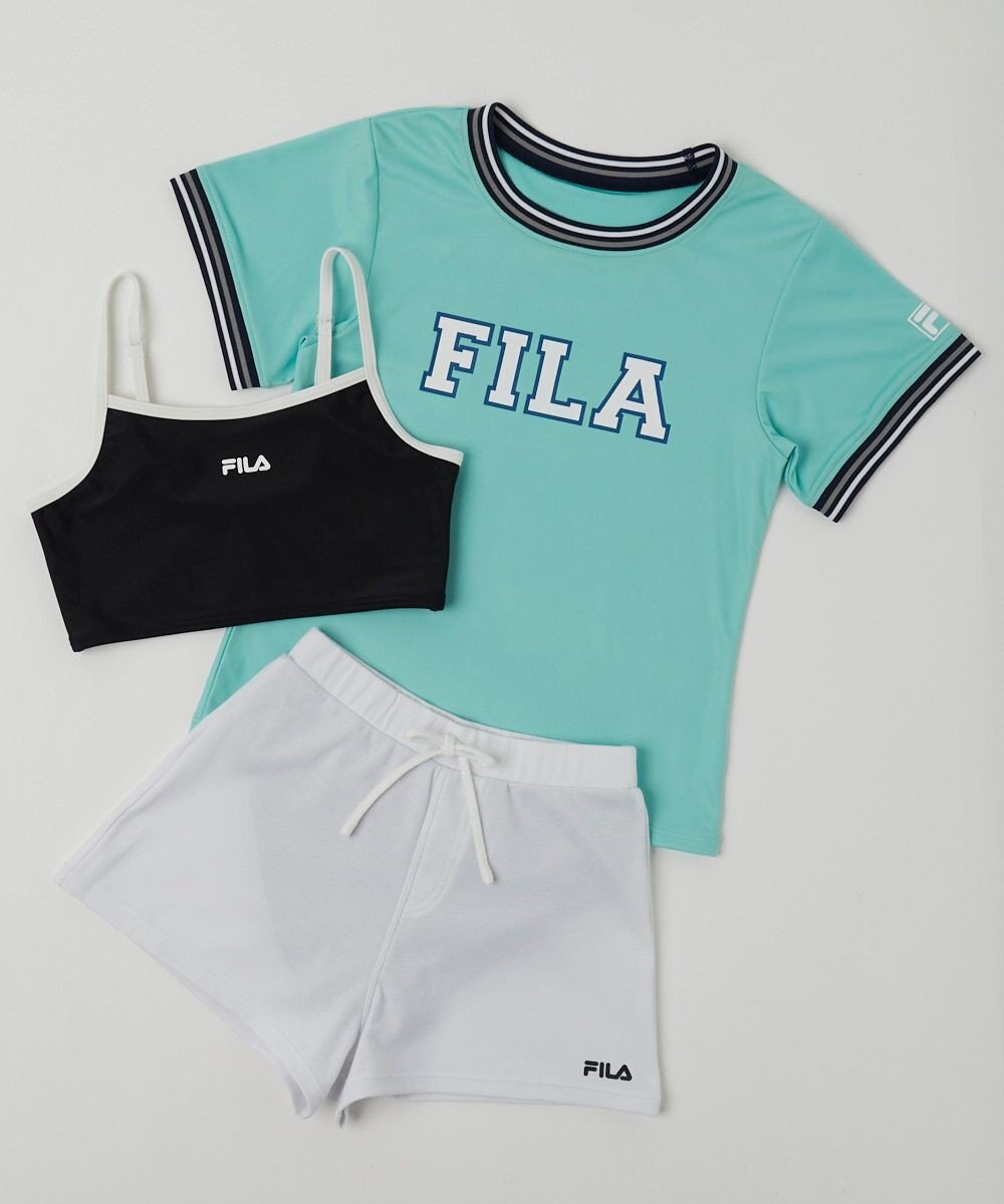 OP／FILA 【FILA】Tシャツ付きセパレート水着3点セット 