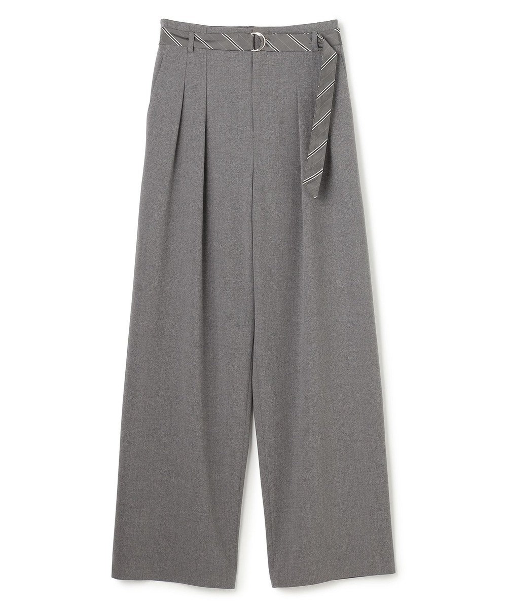 BEIGE， ZEPHYR / ベルト付き 2タックワイドパンツ 