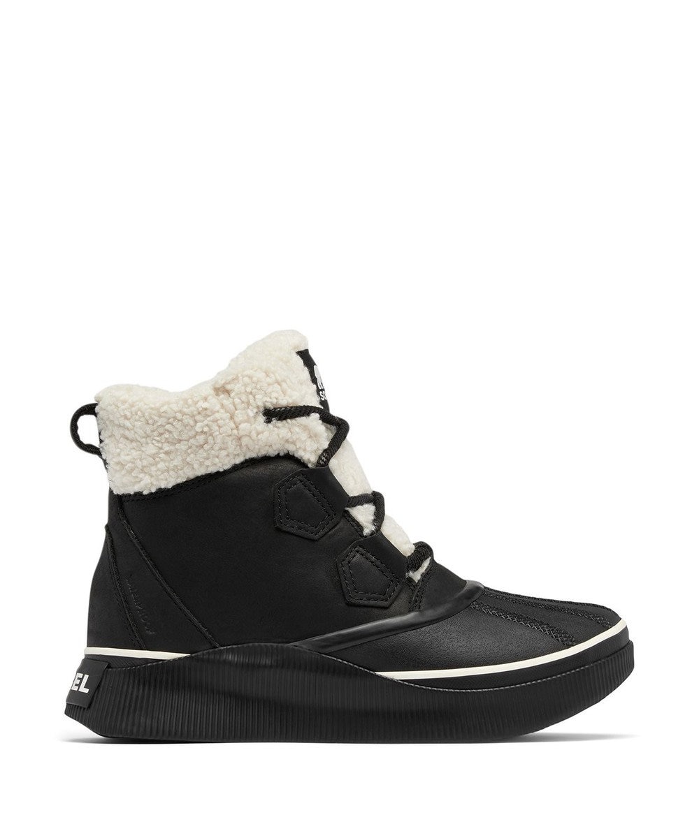 SOREL アウトアンドアバウト４チルズ　ウォータープルーフ Black, Chalk