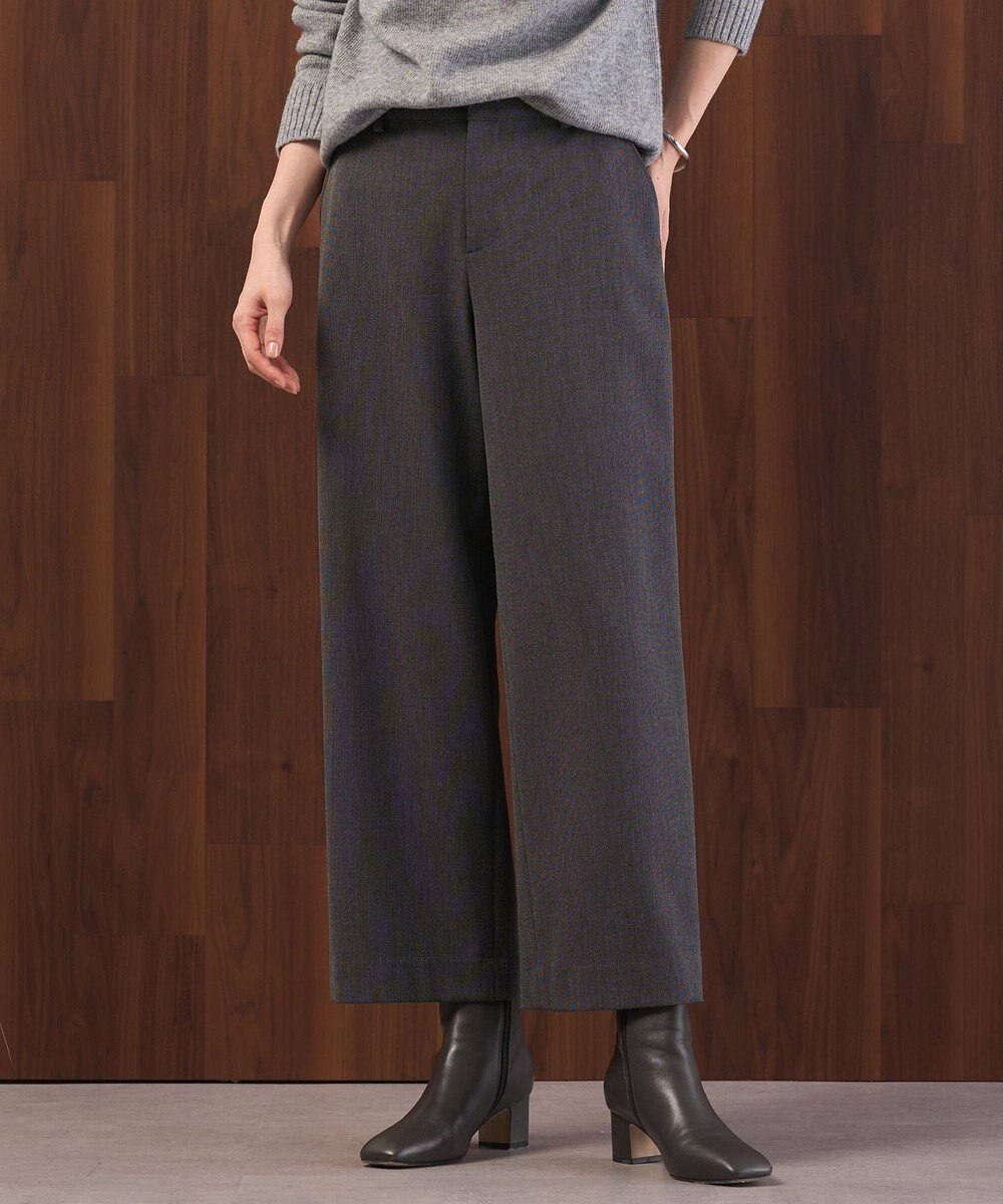 J.PRESS LADIES 【WEB限定カラーあり】T/Rアルガンシルク ワイド パンツ 