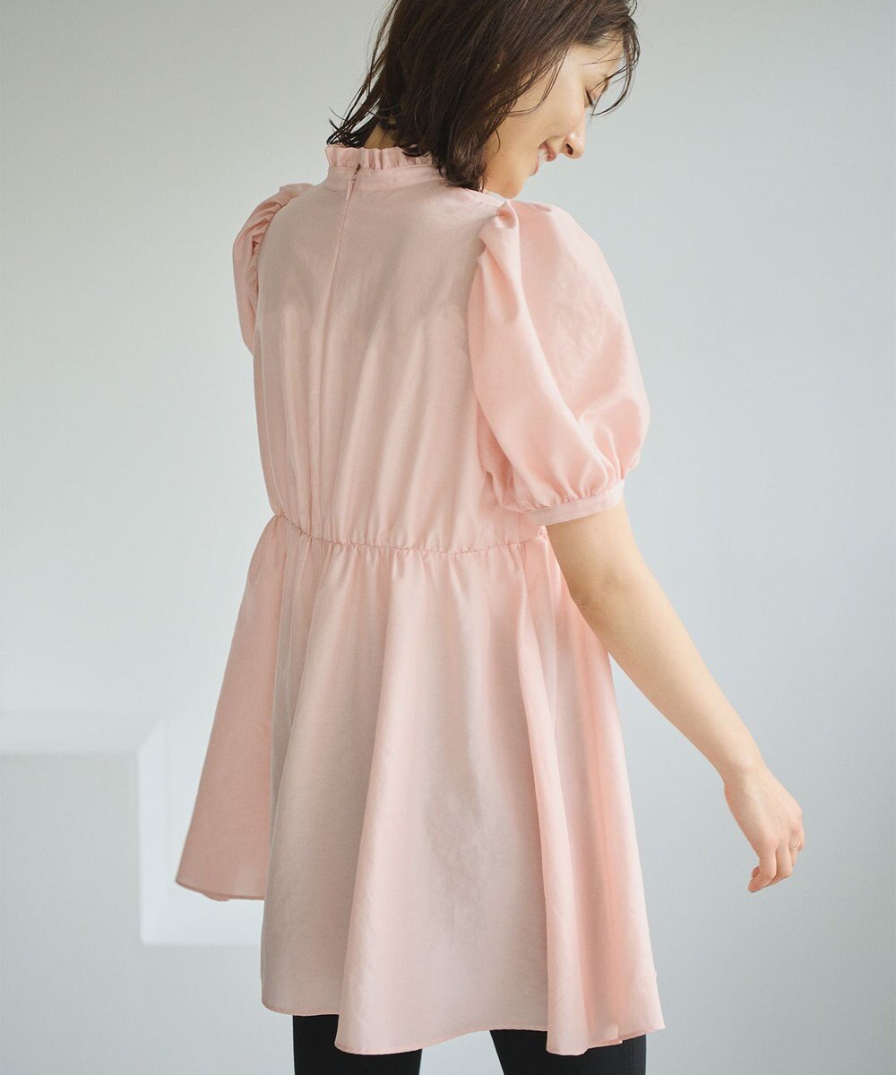 #Newans 【ANSWER for 骨格ウェーブ】フリルカラーパフスリーブチュニック 