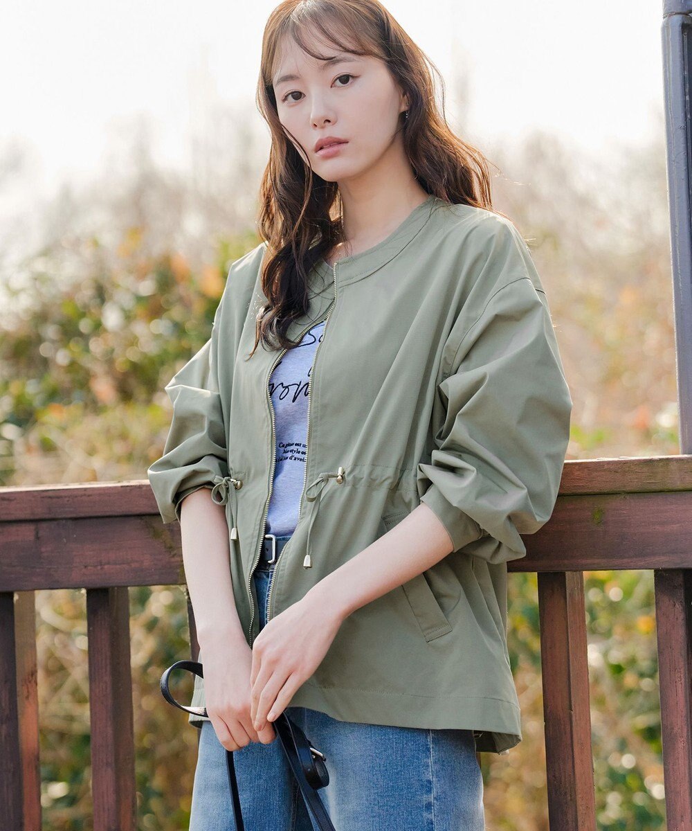 Tiaclasse 【新色追加・洗える】メモリーノーカラードロストブルゾン 