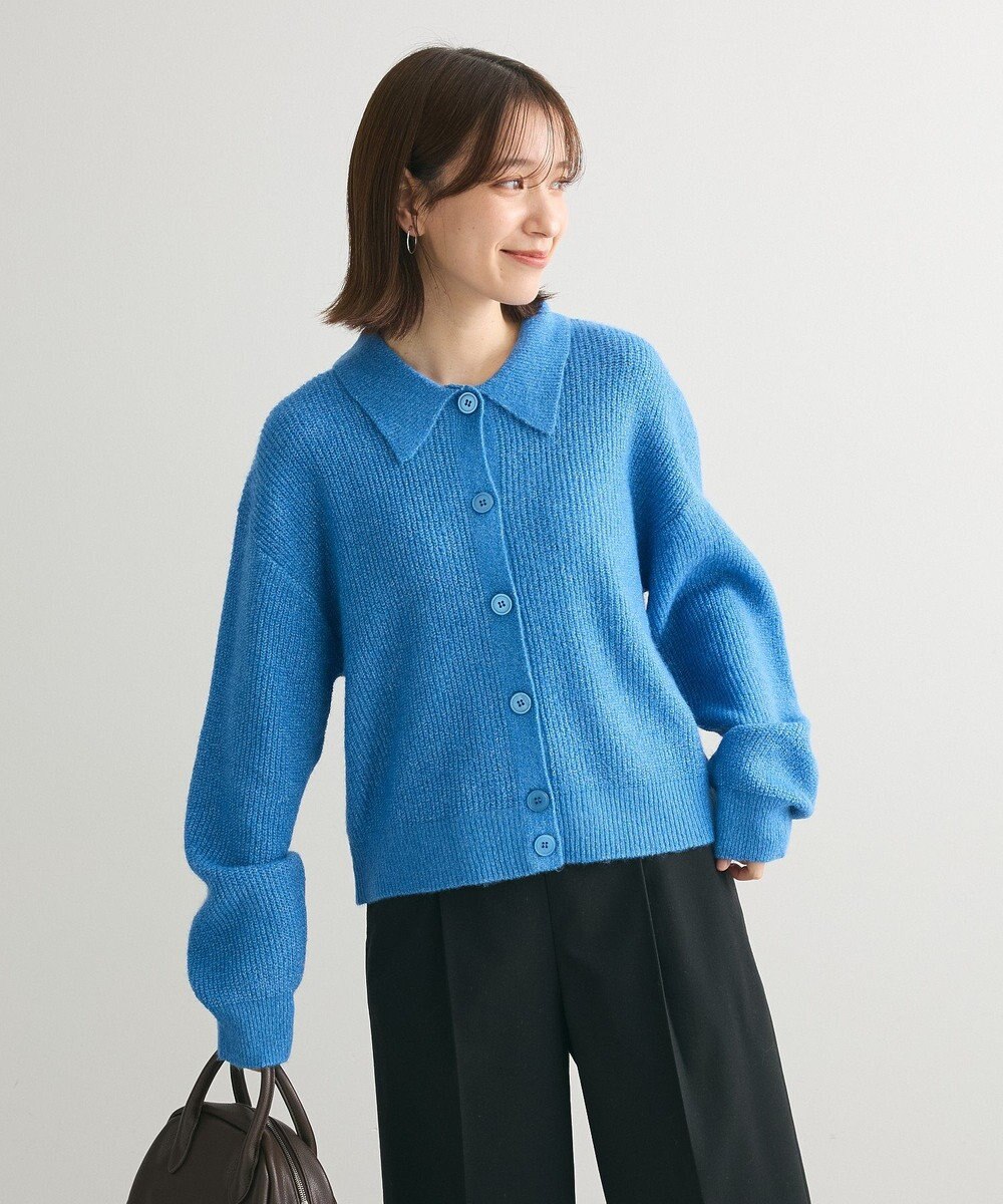 Green Parks 衿つきニットプルオーバー 