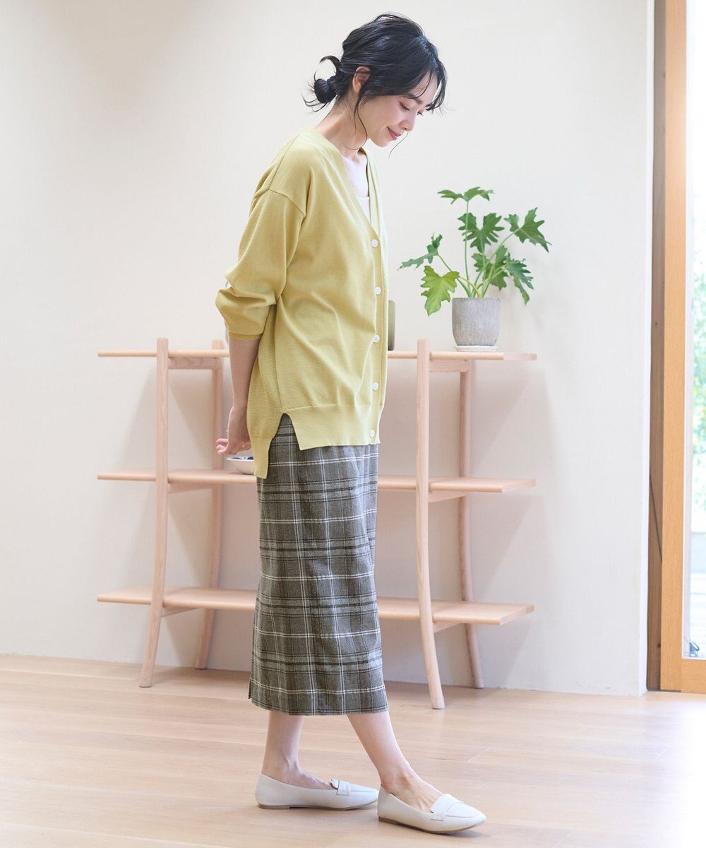 ANY 【ウエストゴム/ストレッチ】チェックタイトスカート 