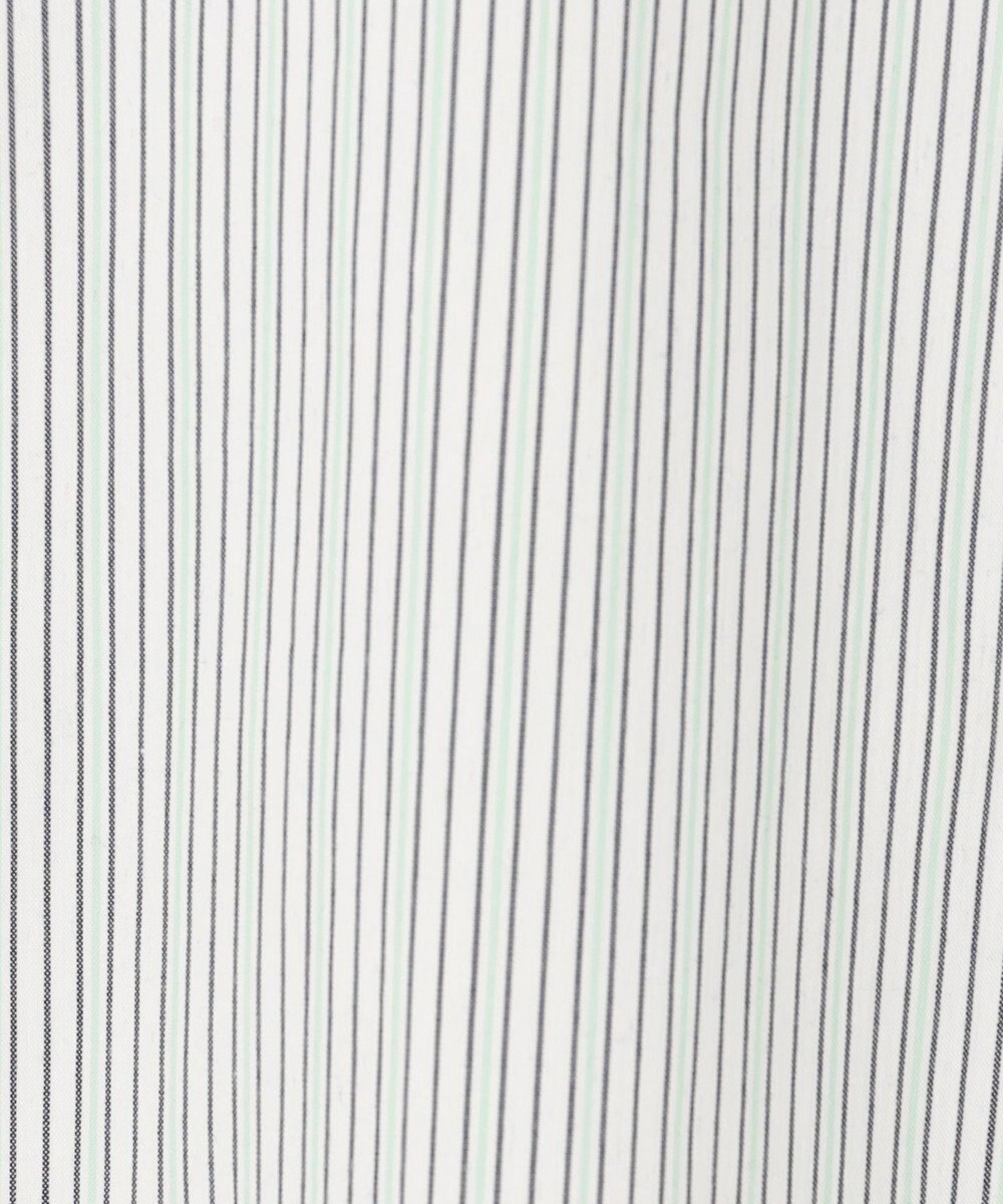 J.PRESS LADIES L 【洗える】BEZコットンナイロン ストライプ シャツカラー ブラウス 