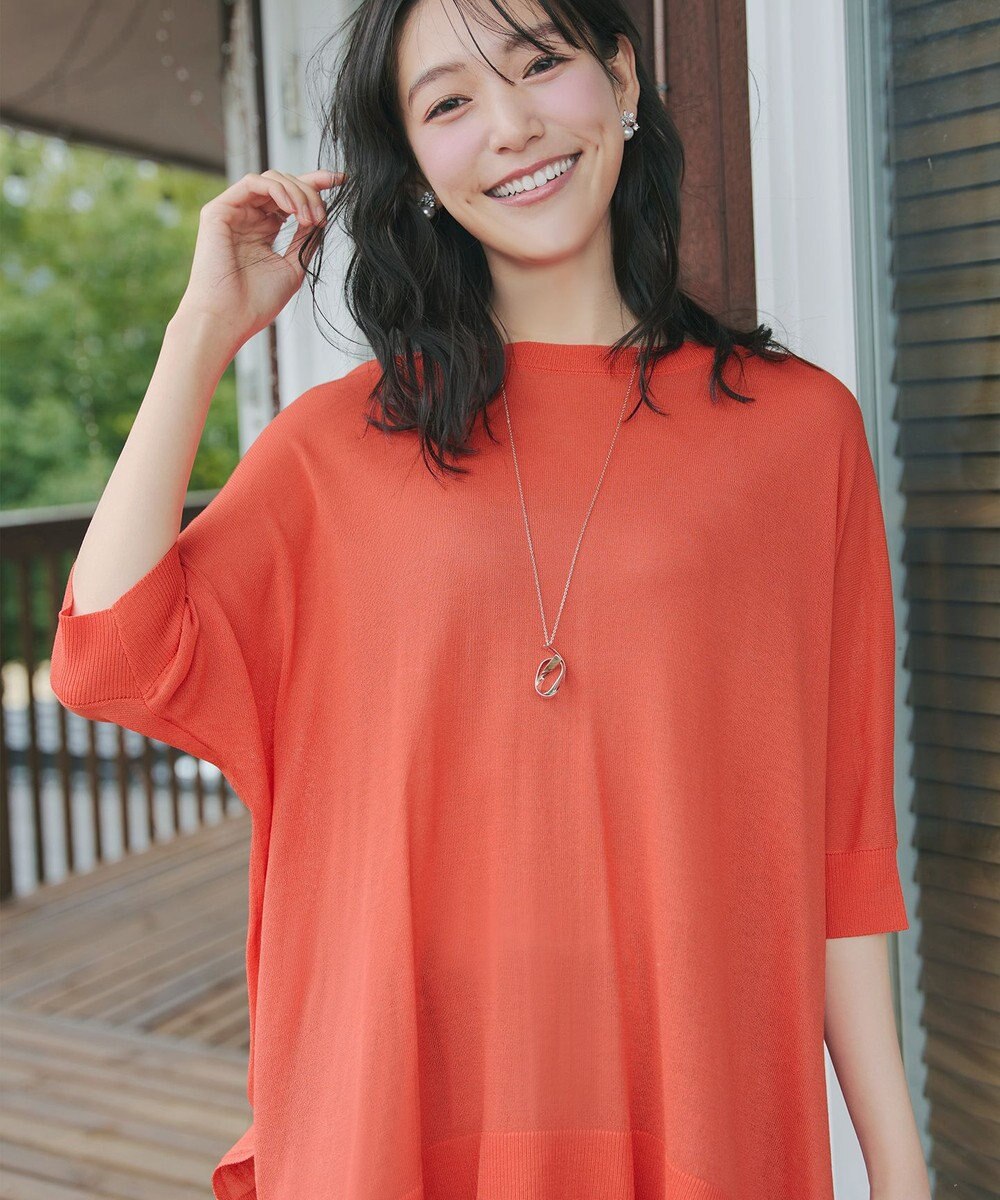 Tiaclasse 【新色追加】サラサラUVシアーニットドルマントップス 