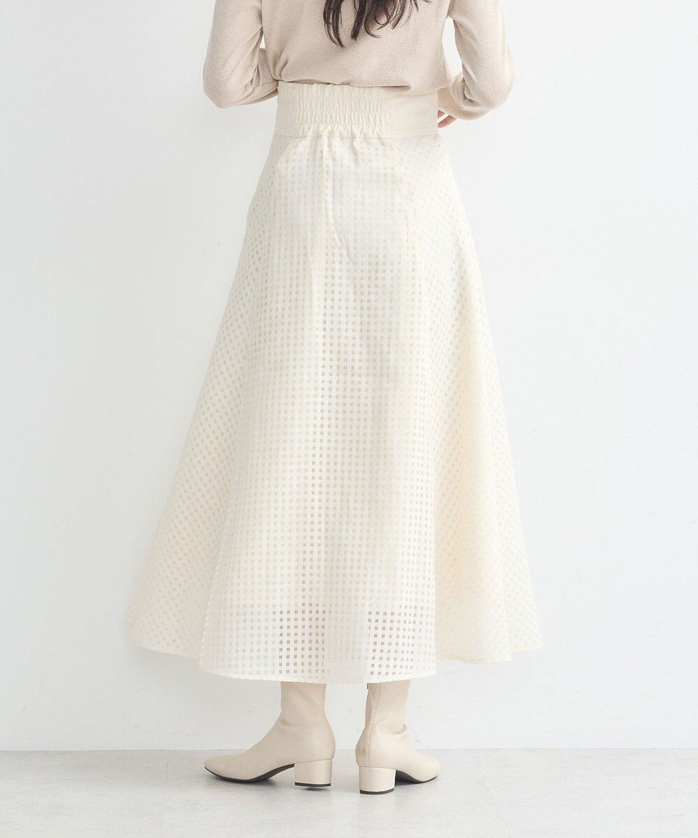 earth music&ecology シアーチェックスカート 