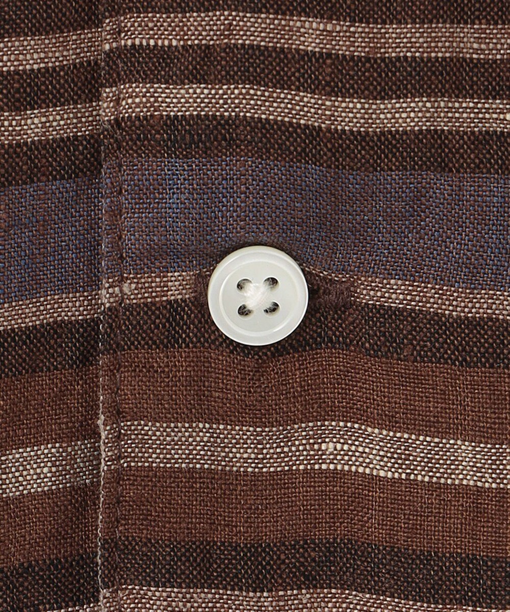 J.PRESS MEN フレンチリネンビッグチェックシャツ 