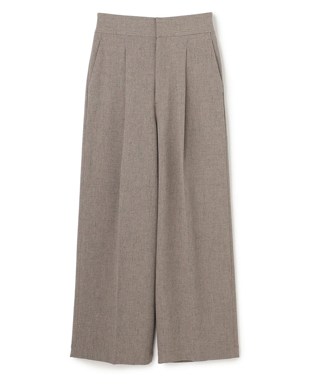 uncrave ウォッシャブルウールライクツイル ワイドパンツ 