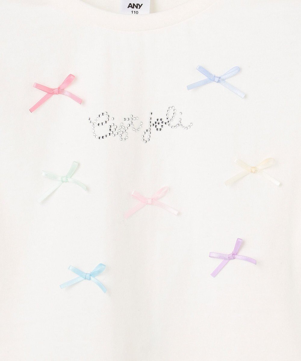 ANY KIDS 【綿100%】リボンアソート 長袖Tシャツ 