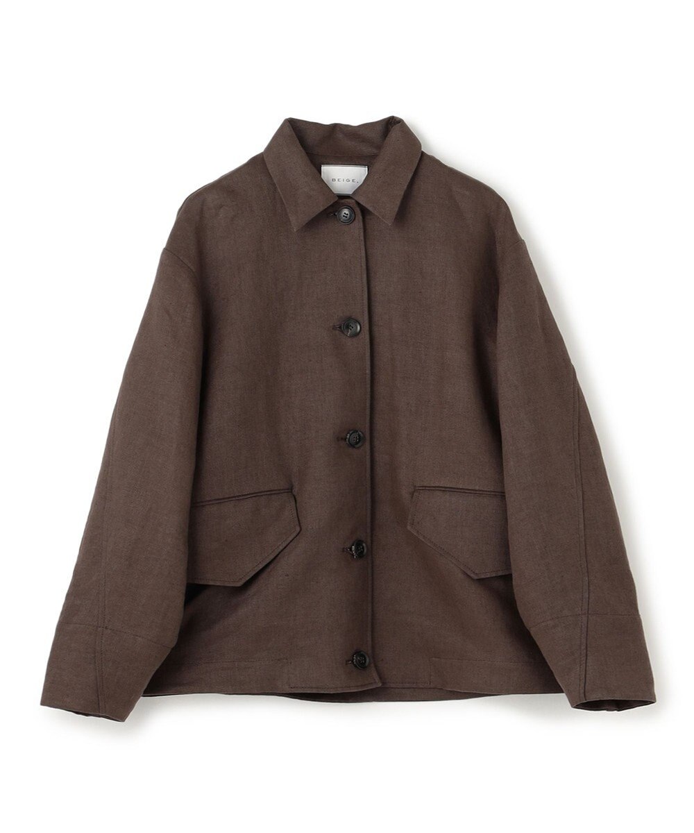 BEIGE， 【VERY 5月号掲載】CRINUM / オーバーサイズリネンジャケット 