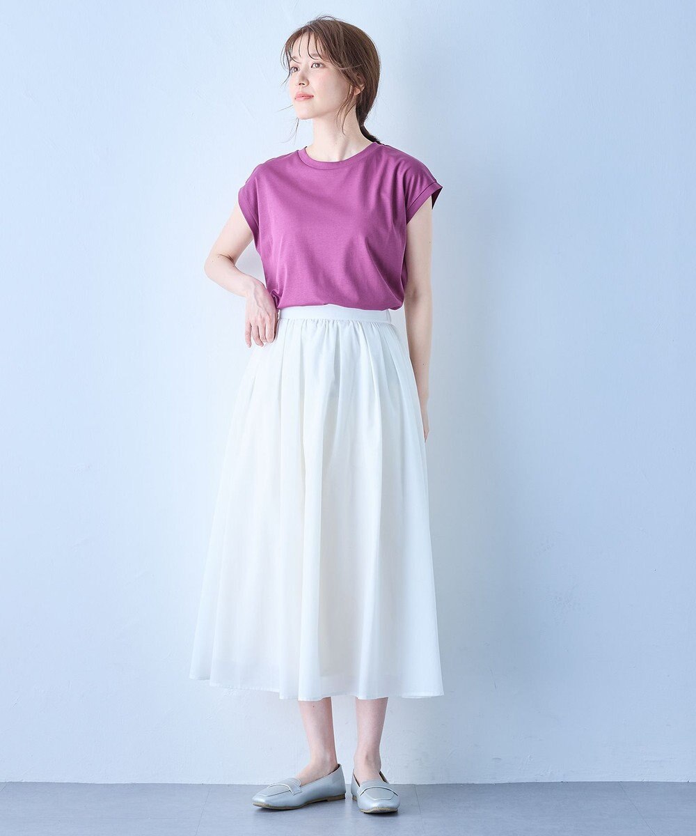 ANY 【汗ジミ防止加工】シルケットスムースノースリーブプルオーバー 