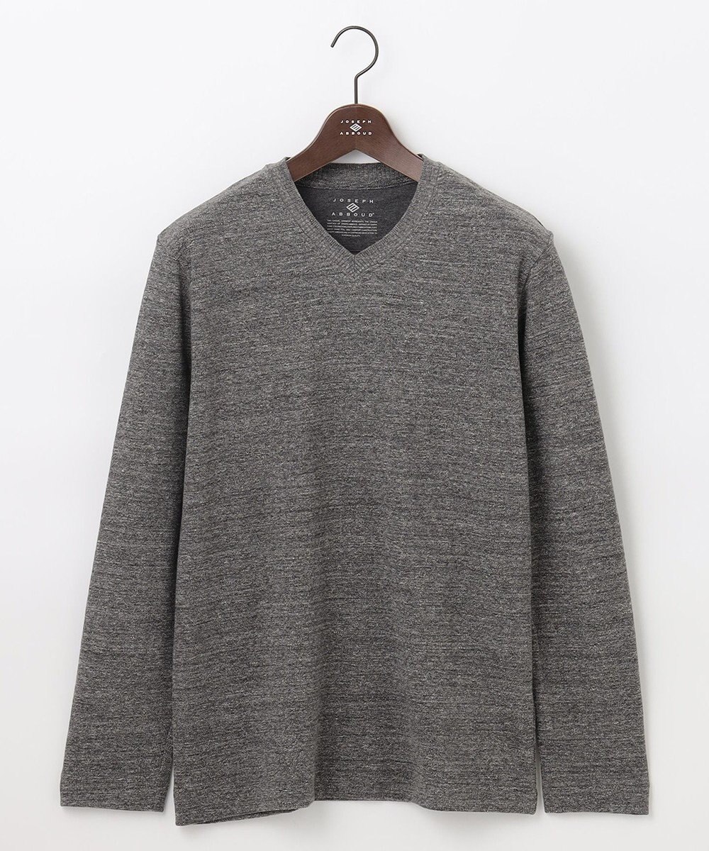 JOSEPH ABBOUD 【サスティナブル素材/柔らかな肌触り/ジャパンファブリック】 コットンラフィー Vネック Ｔシャツ 