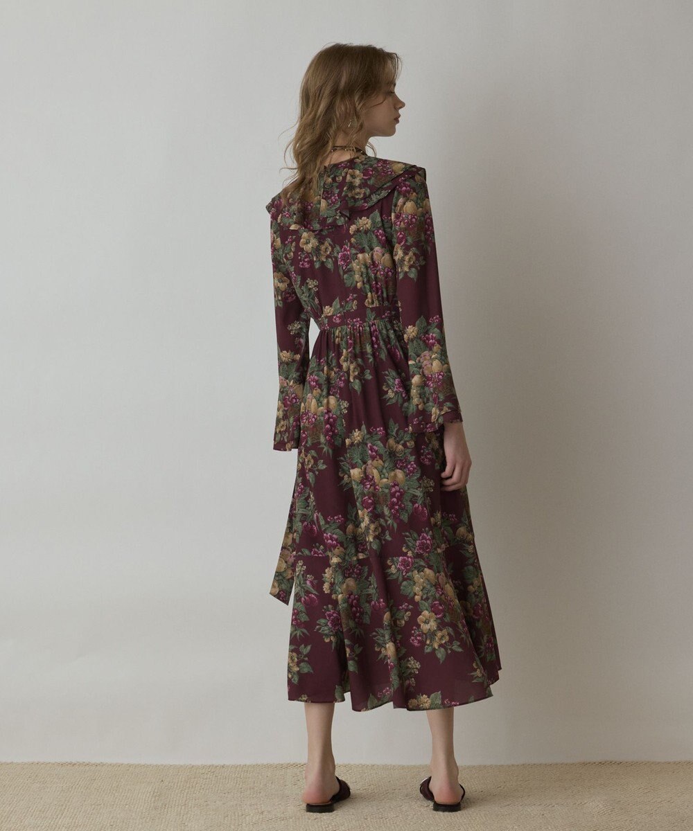 GRACE CONTINENTAL ボタニカルベリープリントワンピース 