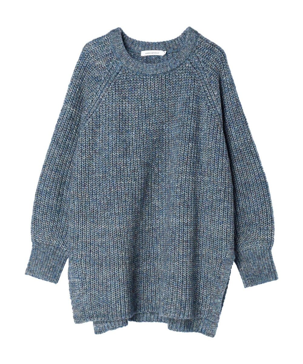 AMERICAN HOLIC Ｍｉｘヤーンラグランニットプルオーバー 