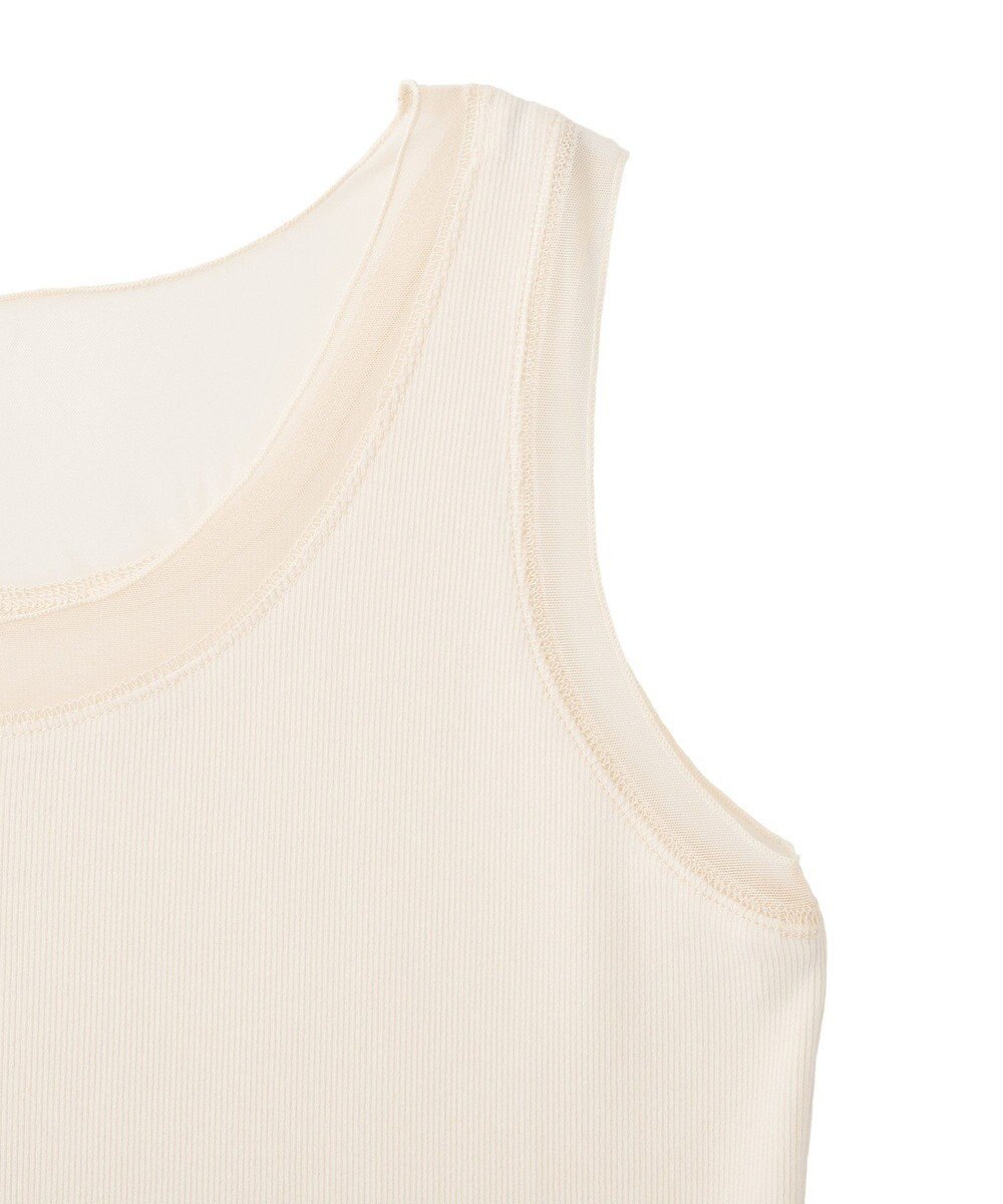 YECCA VECCA チュールMIXリブインナー 