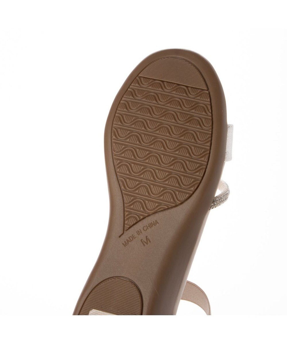 ing <Pitti>【WEB限定】ラインストーンウエッジサンダル 