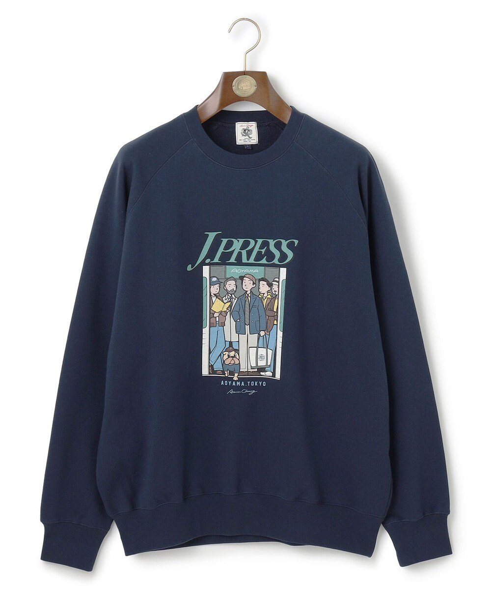 J.PRESS MEN 【AaronChang】【UNISEX】プリントスウェット シャツ 